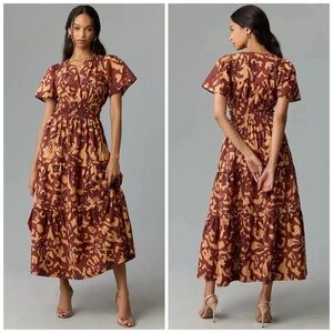 New  BY ANTHROPOLOGIE The Somerset Maxi Dress Size Medium​